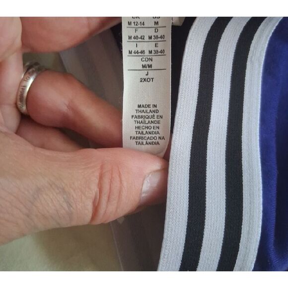 adidas Navy and Black Sports Bra - Picture 2 of 8